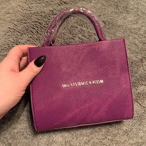 NWT Brandon Blackwood Purple Waxed Denim ESR Tote